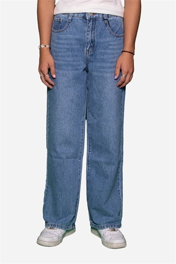Grunt Wide Leg Jeans - Premium Blue
